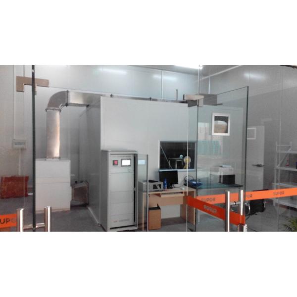 50Hz Air Flow Test Equipment 1Kw Air Cleaner 30M³ Chamber Equipped With Glass