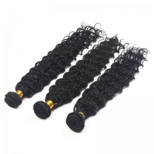 Buy cheap Virgin Malaysian Remy Hair Extensions Deep Wave With Thick Bottom product