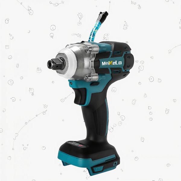 High Torque 1/2-Inch Electric Impact Wrench 21V Battery-Powered Brushless Auto Repair Tool Set