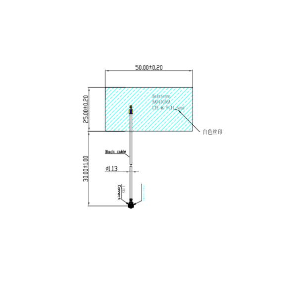 Mini Internal 4G LTE Antenna Full Band Flexible 2.4G 5.8G Customized Frequency Range
