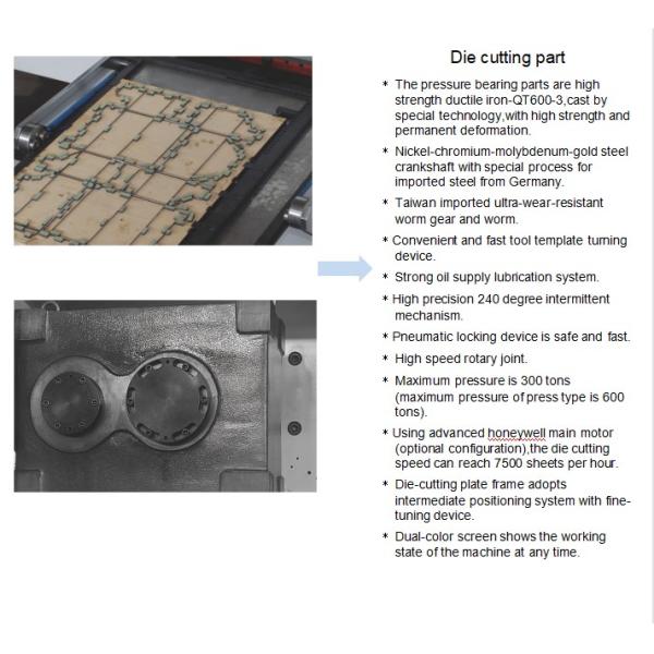 Automatic Flat Bed Corrugated Board Die Cutting Creasing Machine with High Precision
