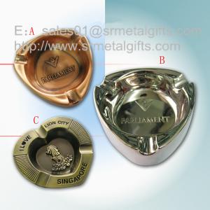 Buy cheap Metal advertising branded cigar ashtray for sale, die casted alloy souvenir ashtrays, product