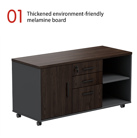 Office FilingCabinets Melamine 3-Drawer Large Storage Commercial Office Modern Design High-end Atmosphere Activity Cabinet