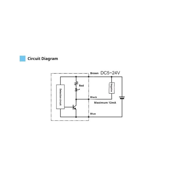 ZPS024 IP67 Rated DC5-24V Magnetic Proximity Sensor Digital Transducer Switch with S/N Pole Wires