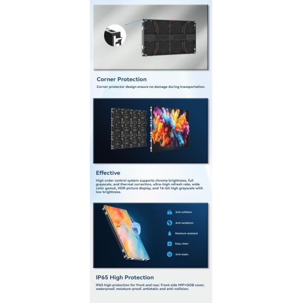 OEM P2.5 Smart DooH COB LED Screen Display Panel Advertising Poster 256x256