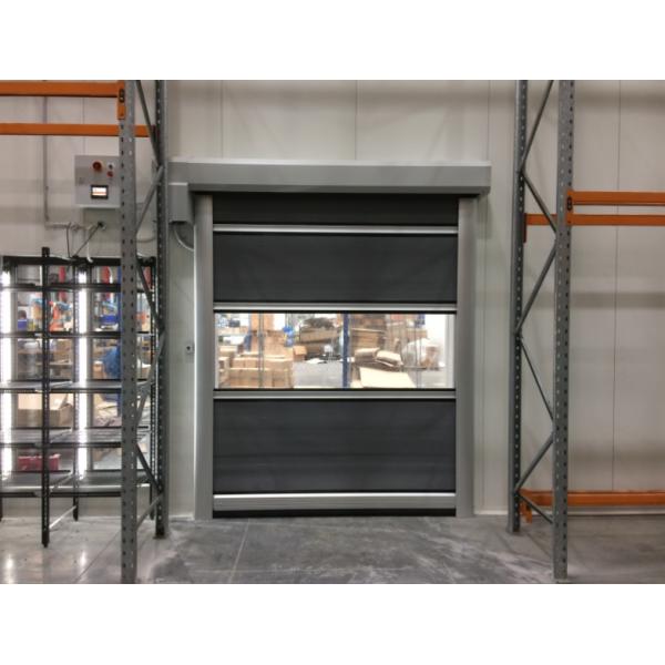 Self Repair Clean Room High Speed PVC Door 1.5mm Stainless Steel Rapid Shutter Rapid Roller Doors