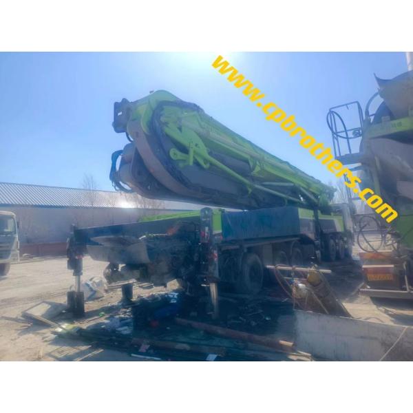 Highly Powerful 2014 Zoomlion 74m Super Long Boom Pump Concrete Pump Ready Mix on Benz Chassis Factory Directly Support
