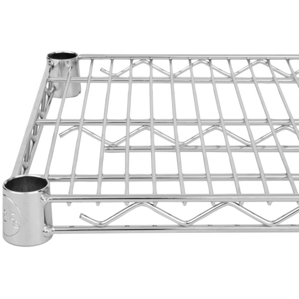 Retail Store Storage Metal Wire Shelving , Four Tier Standing Display Rack With Wheels