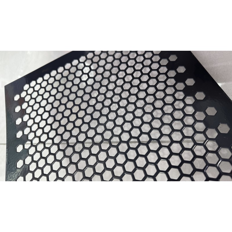 Black Hexagonal Hole Perforated Sheet for Building Decoration
