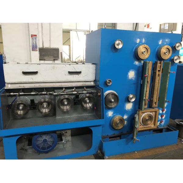 Copper Customized Wire Drawing Machine , Wire Drawing Machine With Automatic Double Spooler