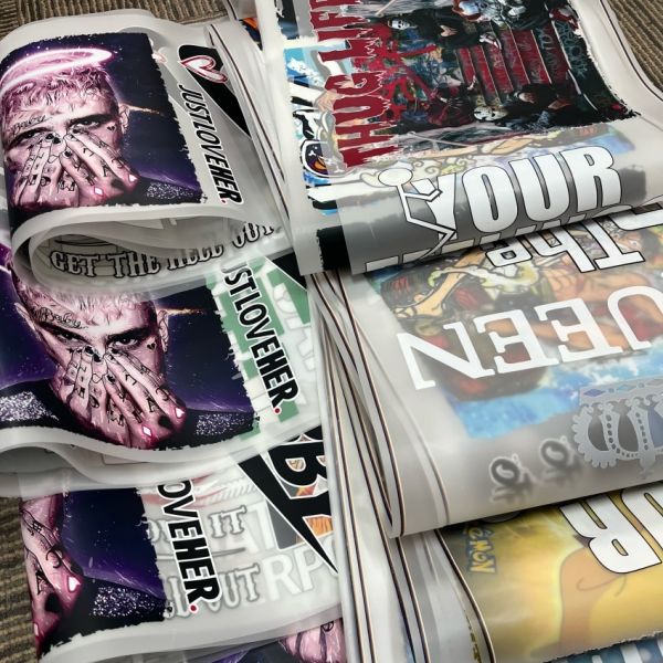 Machine Washable High Stretch Customizable Designs DTF Transfers Heat Transfer Stickers for Apparel Branding