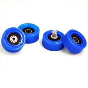 China 35MM Blue Nylon Deep Groove Ball Bearing Plastic Roller Bearing With 608zz on sale