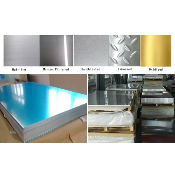 ASTM Flat Aluminum Plate 80mm Alloy Embossed Brush For Aerospace