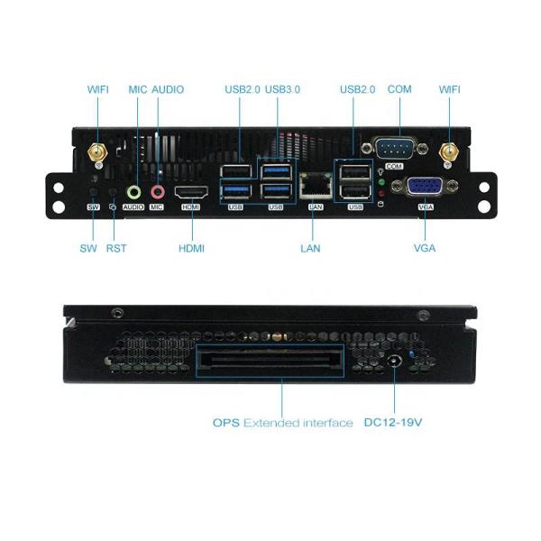 RS232 OPS Mini PC I5-4200M I7-4700MQ For Interactive Whiteboard
