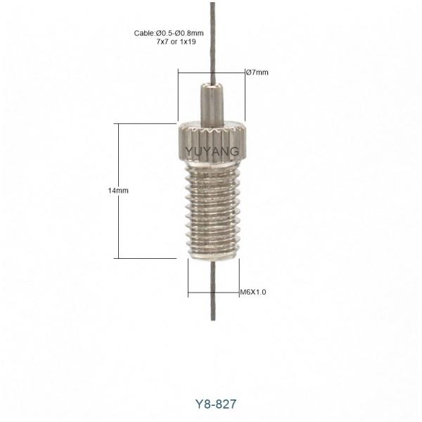 M6 Thread Wire Cable Gripper Lights Customizable Suspension Cable Gripper For Small Diameter