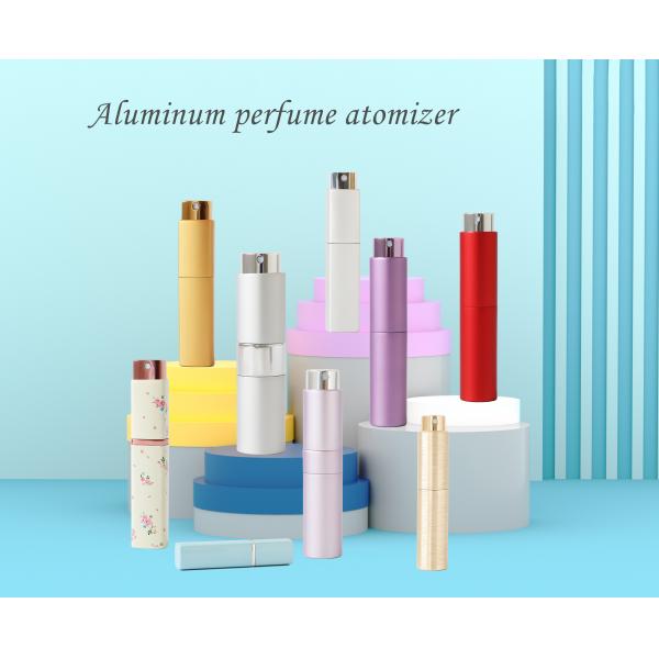 Luxury white twist and spritz atomiser 10ml aluminum perfume spray bottle with custom logo