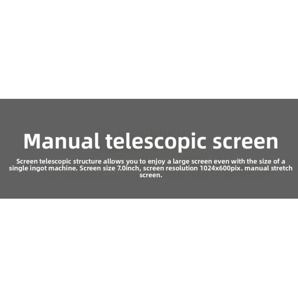 Creatall 7-Inch Wireless Universal Car MP5 Player Telescopic Single Spindle Dashboard Mounted MP3 Card Slot USB CarPlay