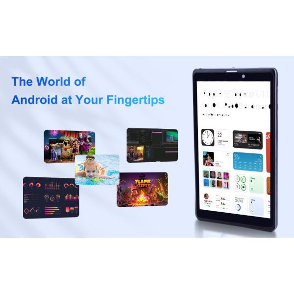 C idea portable 8 in Android Tablet PC 8GB RAM 512 GB Android 12 Tablet IPS HD Display Quad Core CM818-Purple