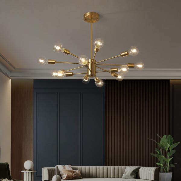 Nordic Led Glass Ball Copper Chandelier Luxury Golden Ceiling chandelier bubbles(WH-MI-288)