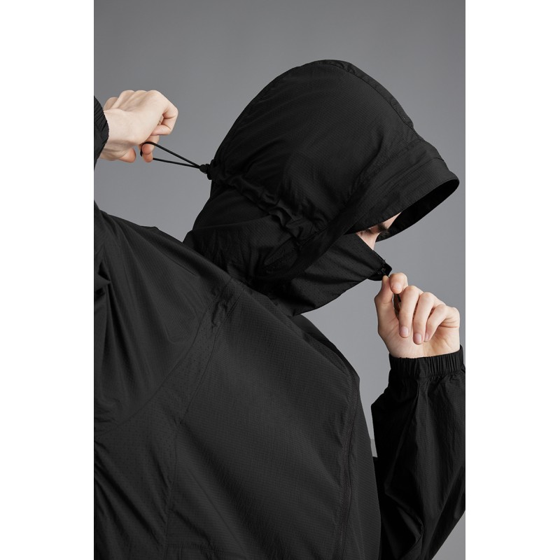 Custom UPF 50+ UV Protection Jacket 63% Polyester 37% Nylon Lightweight Windproof Sun Protection Hoodie Outdoor Custom Logo Skin Coat