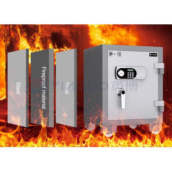 Electronic Lock Fireproof Safe Box With L Type Brushed Solid Steel Handle YB/FH-58