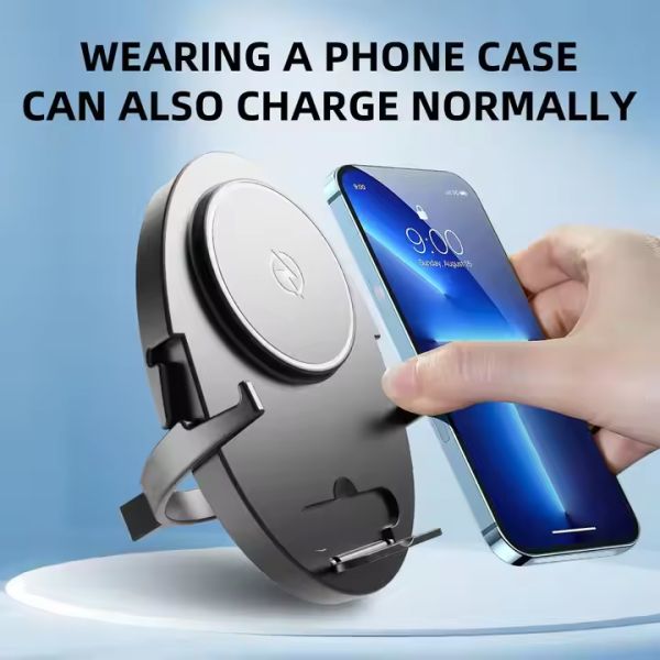Mobile Phone Fast Charging Wireless Charger Stand Vertical Folding OEM 15W Mobile Phone Charger Multifunctional Charger