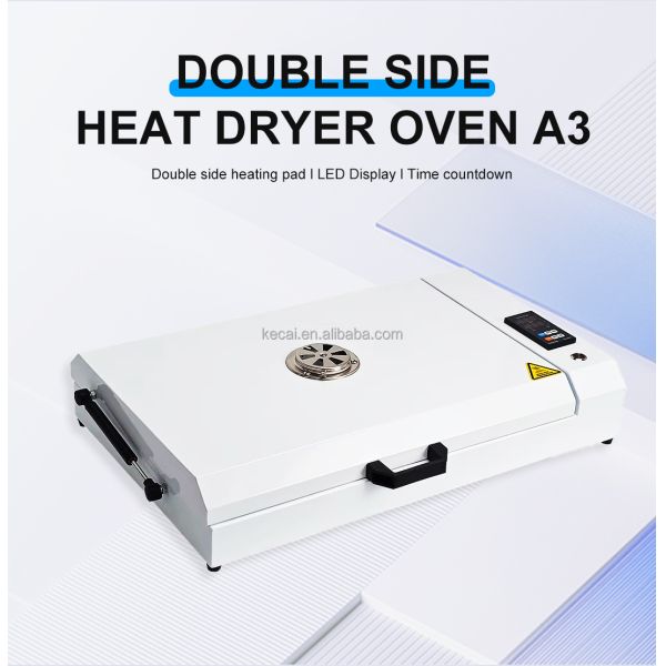 KECAI New Arrival A3 Dtf Oven Dryer Machine Professional Digital Temperature Control Heat Transfer Powder Curing 33Cm 30Cm