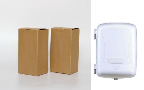 Centre Pull Jumbo Roll Tissue Dispenser White Lockable For Bathroom Hand Wiping