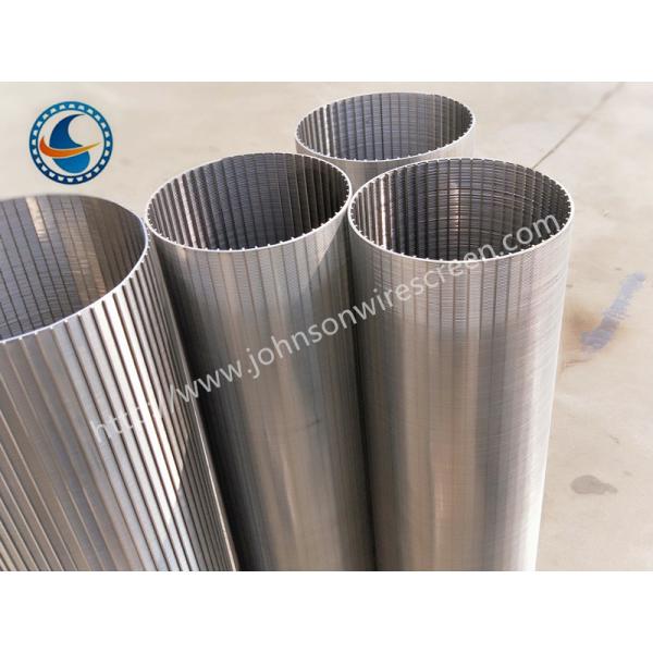 High Filtration Ss 304 Johnson Wire Screen V Shaped 0.25mm Slot