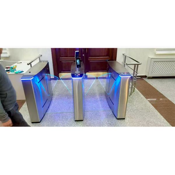 Luxury Square Flap Barrier Access Control System For Airport / Subway Station