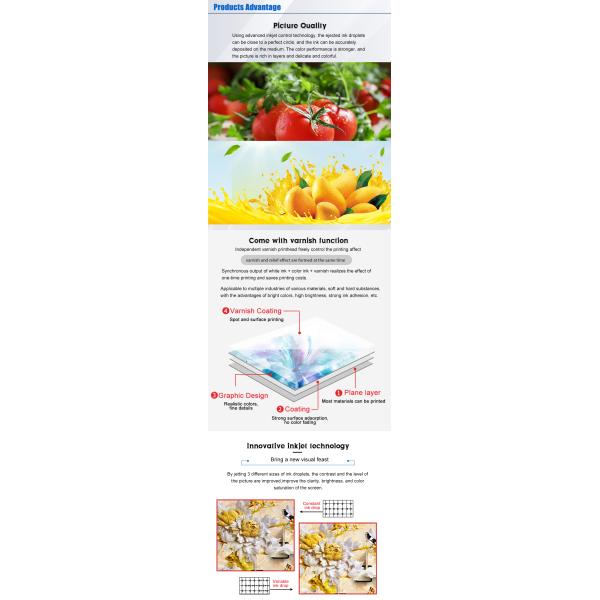 High Efficiency A2 Size Digital UV Flatbed Printer TX800 Printhead Inkjet Printers for Phone Case Plastic & Acrylic Printing