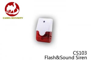 China Wireless Outside Alarm Siren Mini Strobe Flash & Sound Burglar Alarm Siren on sale