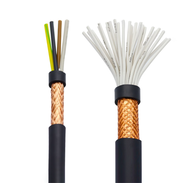 RVVP Shielded Control Cables Copper Conductor 450V / 750V For Industrial Applications