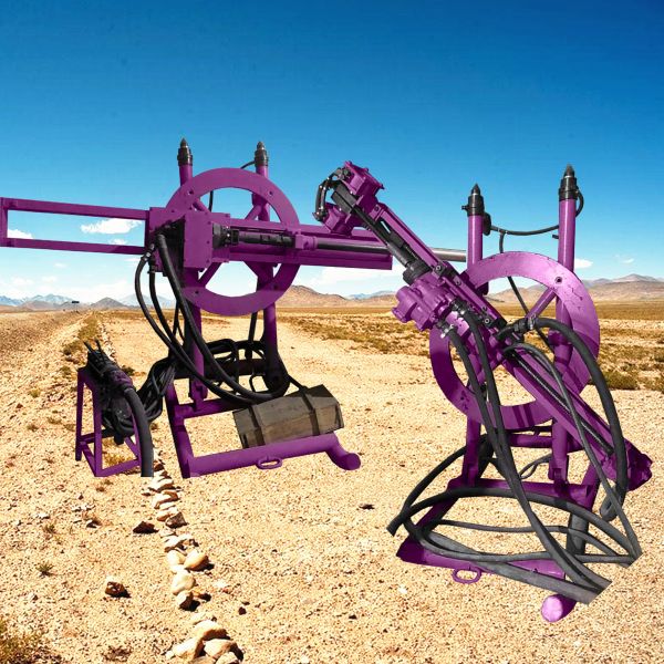 Hydraulic Pneumatic DTH Drilling Machine Impact Frequency 34HZ Surface Borehole Drilling Rig