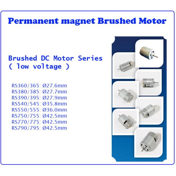 12500RPM Brushed Permanent Magnet DC Motor For Coffee Machine Grinder