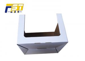 Buy cheap Wihite Card Paper Corrugated Custom Carton Boxes For Cosmetics / Garments product