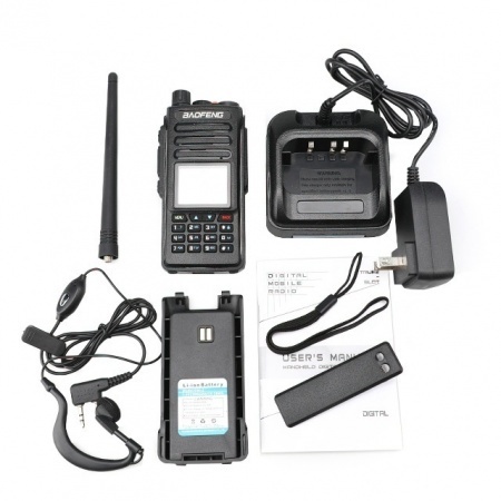 DM-1706 Portable Walkie Talkie with IPX4 Water Resistance 1500mAh Battery and 16 Storage Channels for Outdoor Communication