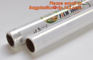 Buy cheap Transparent PVC cling film for food wrap, Safe and Fresh Preservation cling film, cling film pvc/Clear Vinyl roll / Plas product