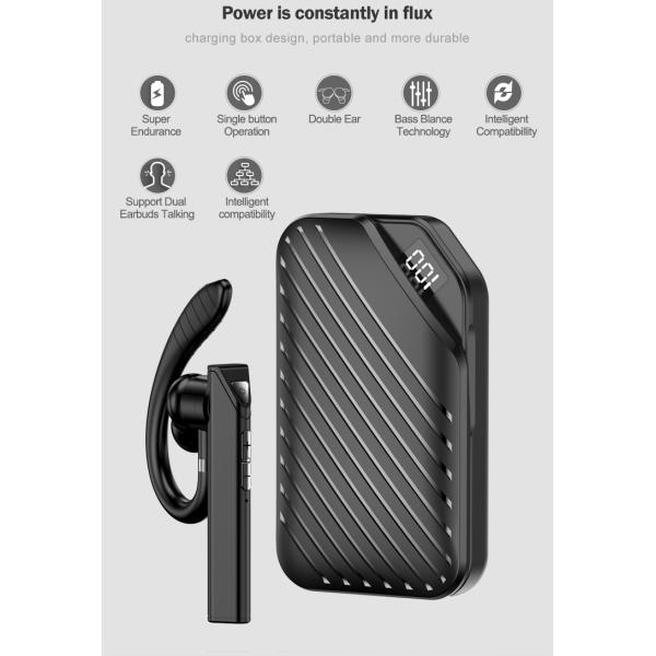 Driving Business Bluetooth Earphone Stereo Compatable For Iphone Android