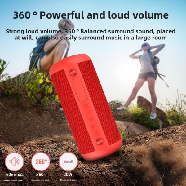 IPX6 Waterproof Mini Wireless Portable Bluetooth Speaker Large Capacity Battery Outdoor Sports Audio
