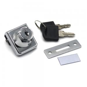 China zinc alloy Single Glass Door Lock , Display Cabinet Lock For 8-12mm glass on sale
