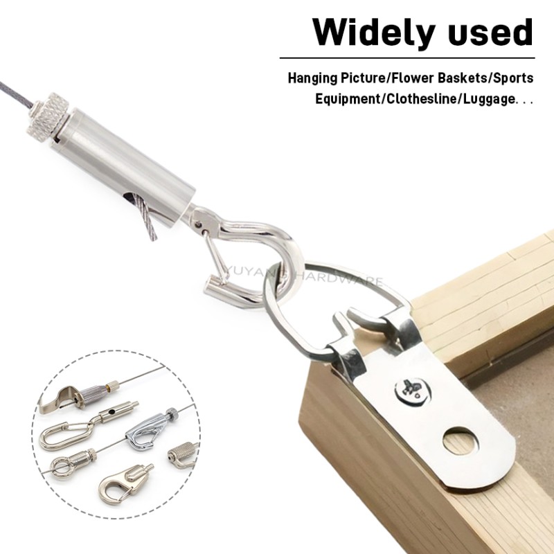 Black Coated Metal Hook Ceiling Suspension System Side Exit Ceiling Griper with Snap Hook