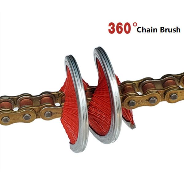 Inner Coil Spring Brush 360 Degree Spiral Rotation Cleaning Brush For Rope And Chain