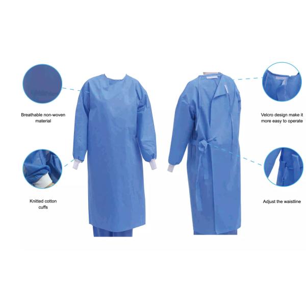 Operation Room EN13795 Disposable Isolation Gown