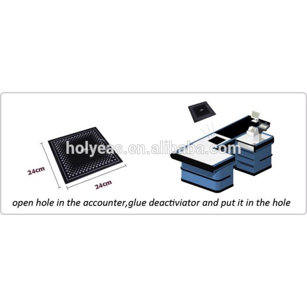 Retail security system eas portable rf label integrated deactivator counter top soft label demagnetizer