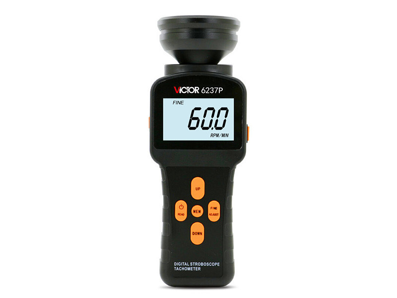 Digital Stroboscope With Large LCD And Backlight Digital Tachometer Adjust