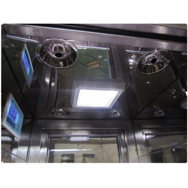 Custom Intelligence Clean Room Air Shower With Auto Slide Door , Stainless steel
