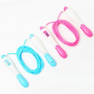 China Length Adjustable Jump Rope , Digital Skipping Rope With Counter / Sponge Handle on sale