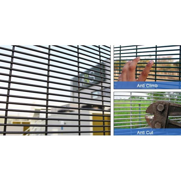 3 X 0.5 inch PVC Coated Welded Wire Mesh 10 Gauge 3510 Wire Security Fence Panels