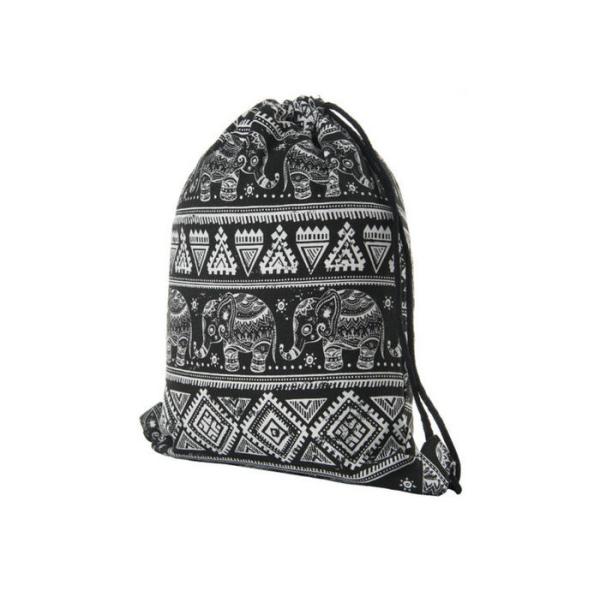 Buy cheap Practical Canvas Drawstring Bags Hiking / Traveling / Shopping Use product